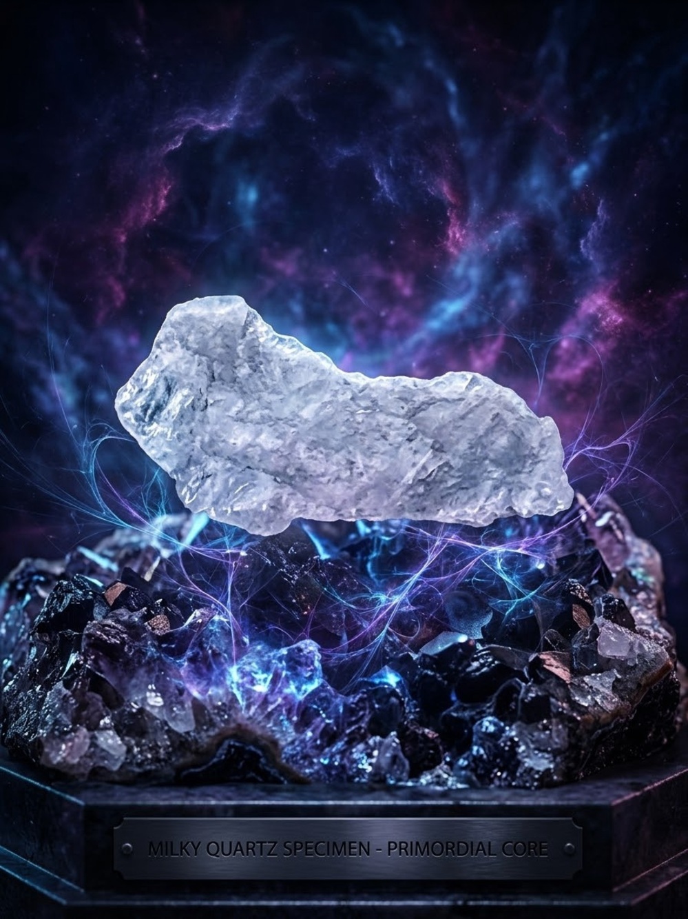 🔮 Angel Number 1444 Pocket Crystal • 14.44g Raw Milky Quartz Shard •